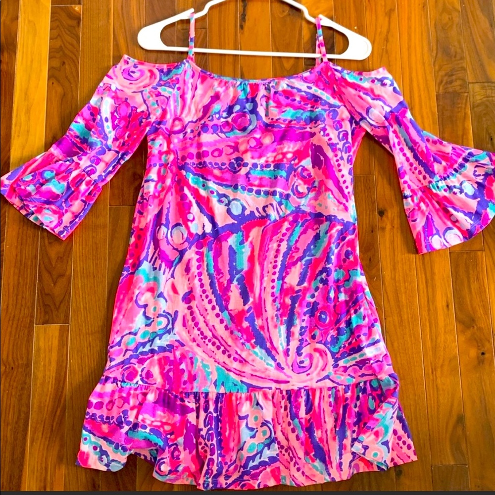 Lilly Pulitzer cold shoulder dress